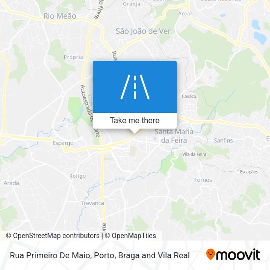 Rua Primeiro De Maio mapa