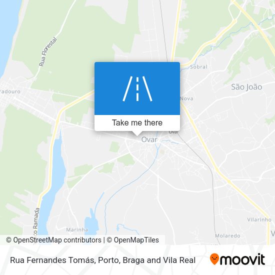 Rua Fernandes Tomás mapa