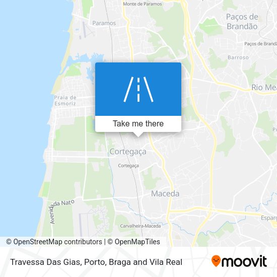 Travessa Das Gias mapa