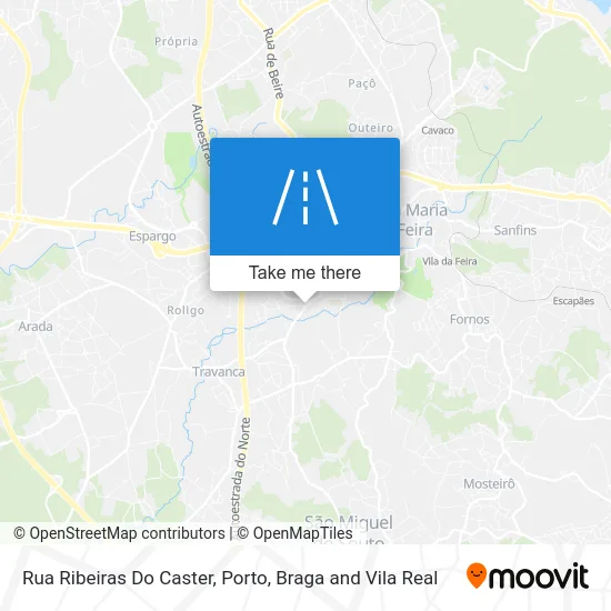 Rua Ribeiras Do Caster map