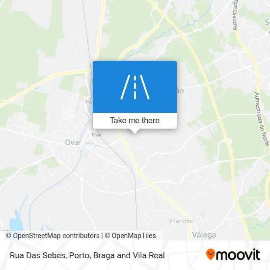 Rua Das Sebes map