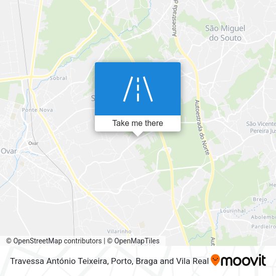 Travessa António Teixeira mapa
