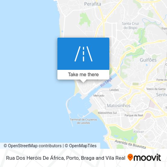 Rua Dos Heróis De África mapa