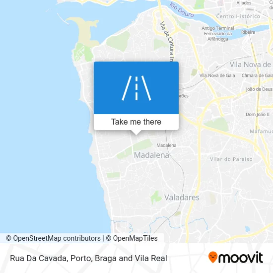 Rua Da Cavada map