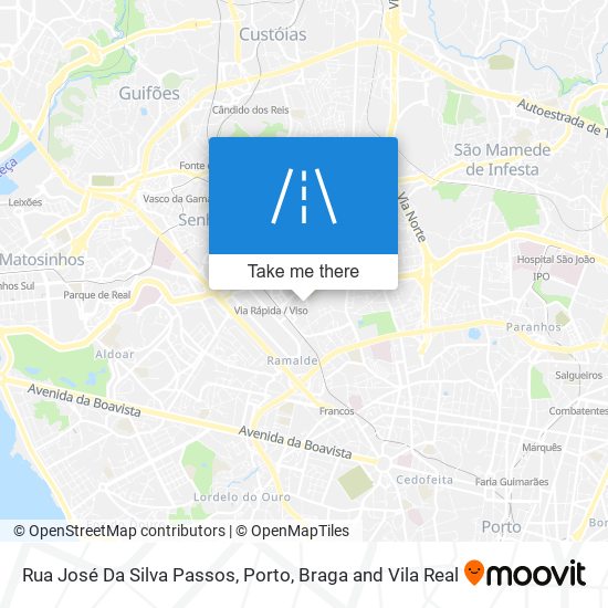 Rua José Da Silva Passos map