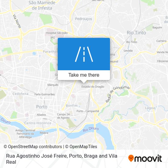 Rua Agostinho José Freire map