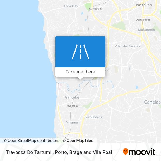 Travessa Do Tartumil mapa