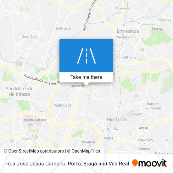 Rua José Jesus Carneiro mapa