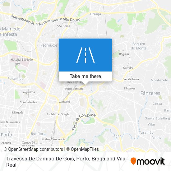 Travessa De Damião De Góis mapa
