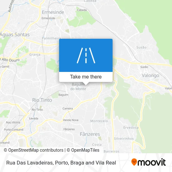 Rua Das Lavadeiras map