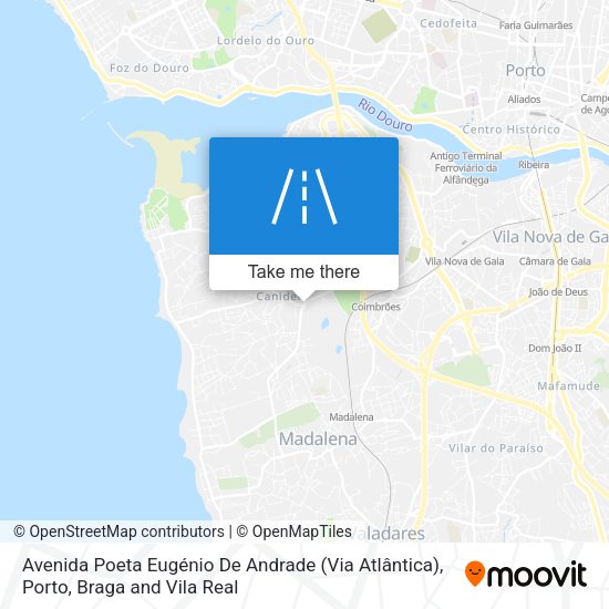 Avenida Poeta Eugénio De Andrade (Via Atlântica) mapa