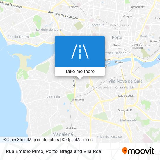 Rua Emídio Pinto mapa