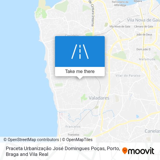 Praceta Urbanização José Domingues Poças mapa