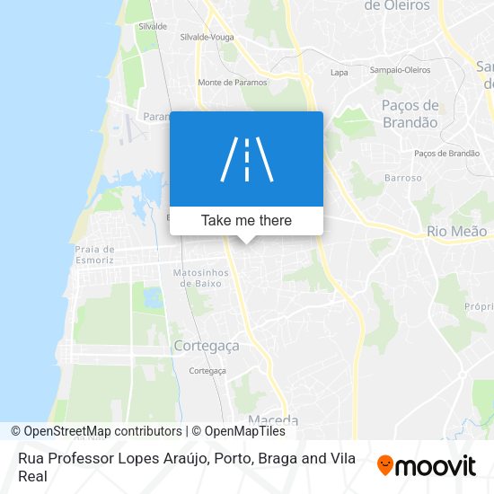 Rua Professor Lopes Araújo mapa