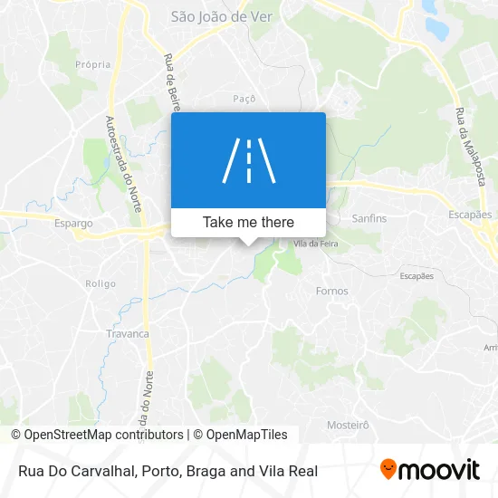 Rua Do Carvalhal map