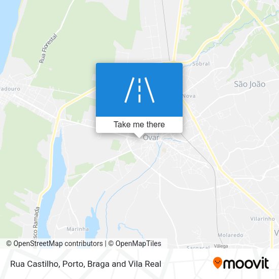 Rua Castilho mapa