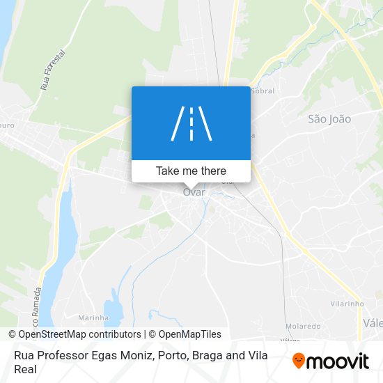 Rua Professor Egas Moniz mapa