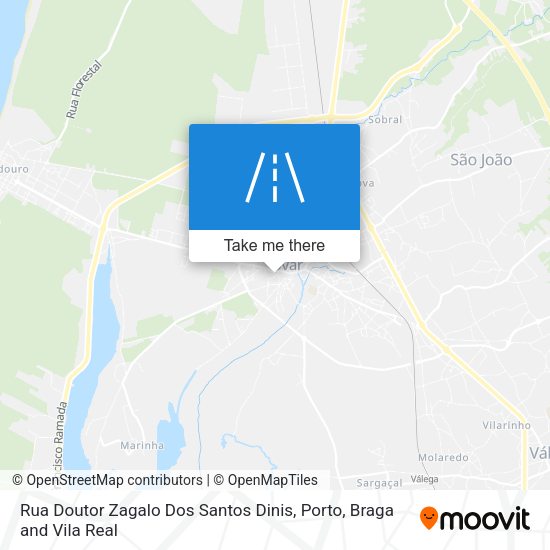 Rua Doutor Zagalo Dos Santos Dinis map