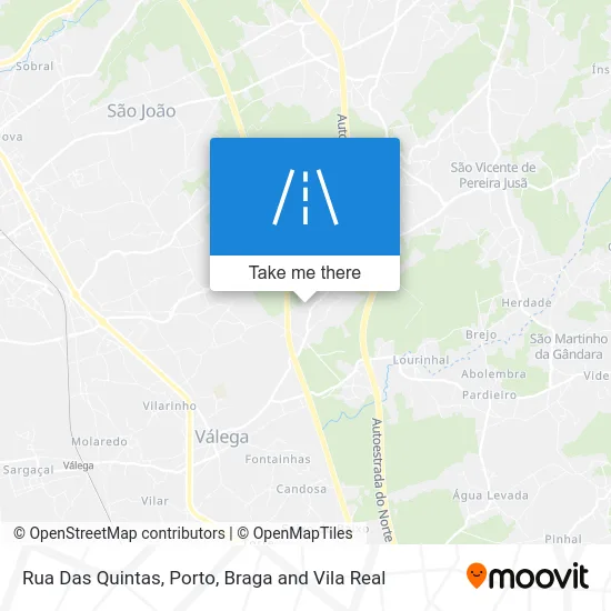 Rua Das Quintas map