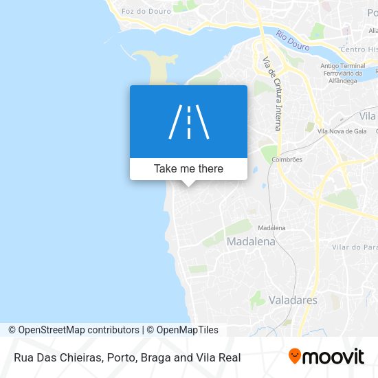 Rua Das Chieiras mapa