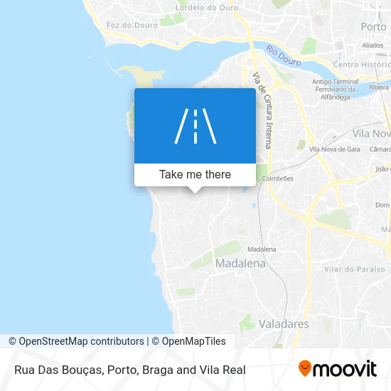 Rua Das Bouças map