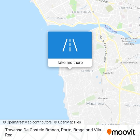 Travessa De Castelo Branco mapa