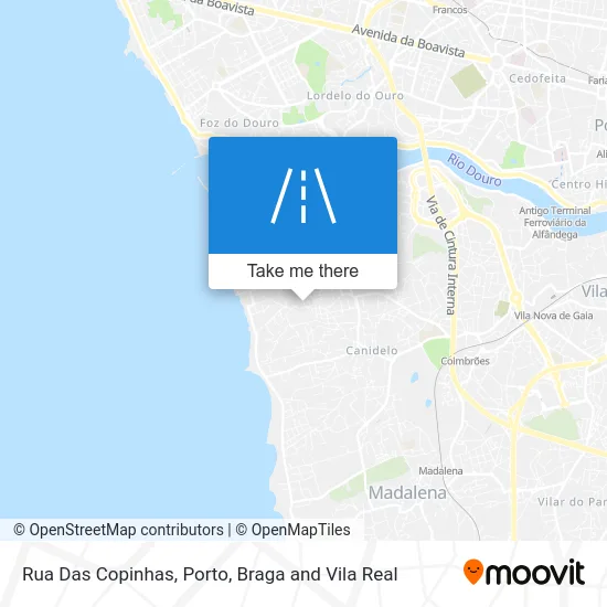 Rua Das Copinhas map