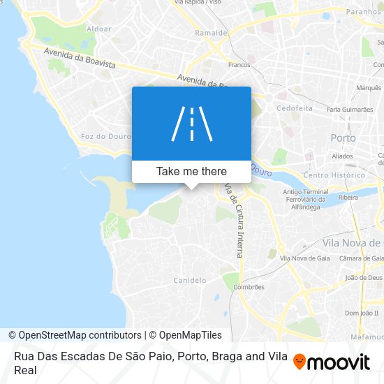 Rua Das Escadas De São Paio mapa