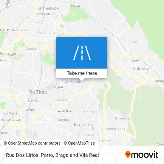 Rua Dos Lírios mapa