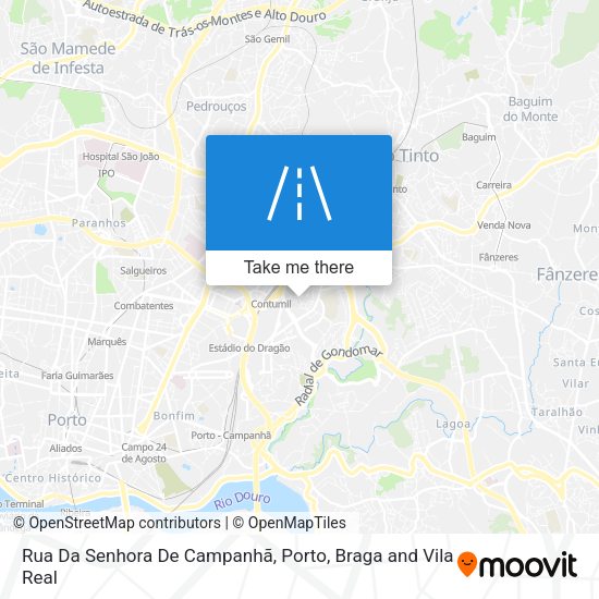 Rua Da Senhora De Campanhã mapa