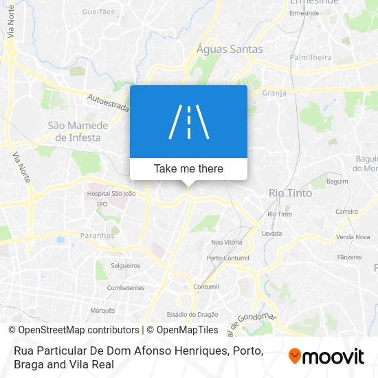 Rua Particular De Dom Afonso Henriques map