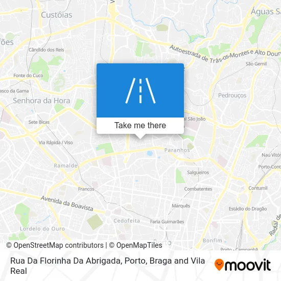 Rua Da Florinha Da Abrigada map