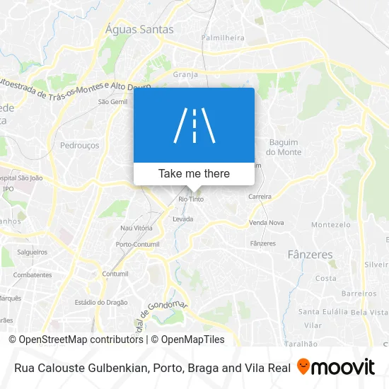 Rua Calouste Gulbenkian map