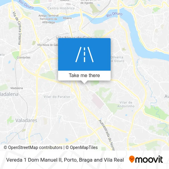 Vereda 1 Dom Manuel II map