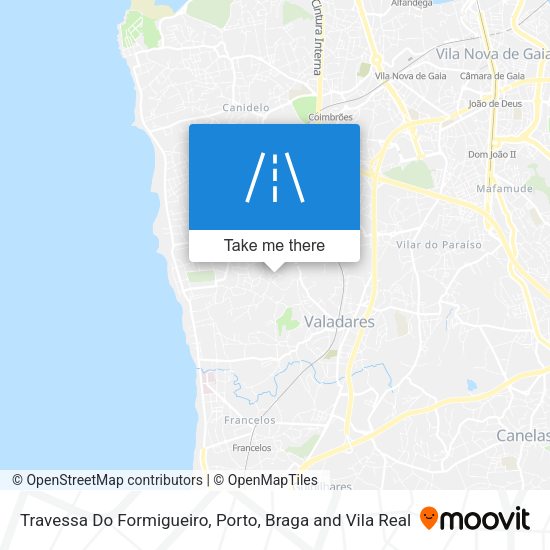 Travessa Do Formigueiro mapa