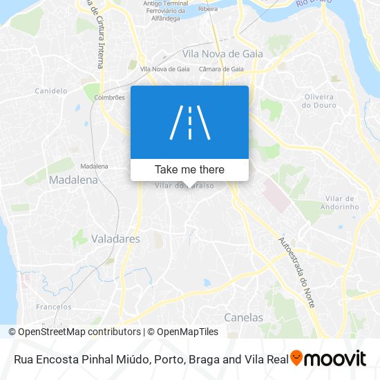 Rua Encosta Pinhal Miúdo mapa