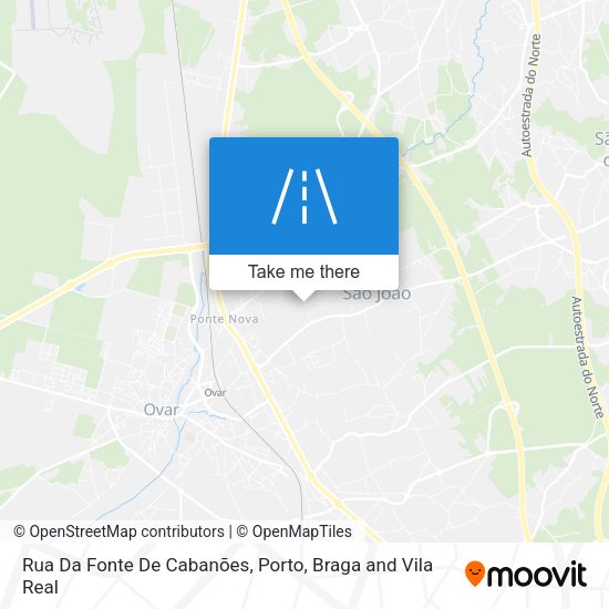 Rua Da Fonte De Cabanões map
