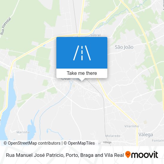 Rua Manuel José Patricio mapa