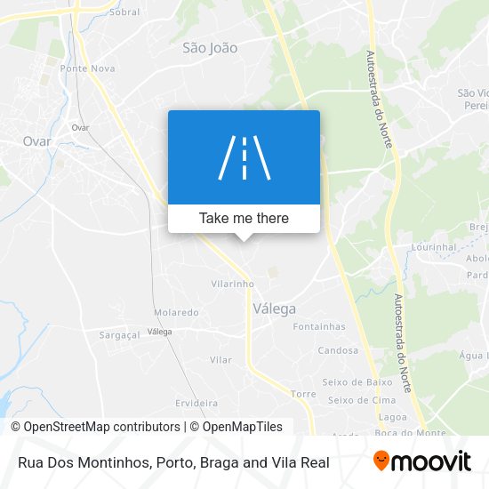 Rua Dos Montinhos mapa
