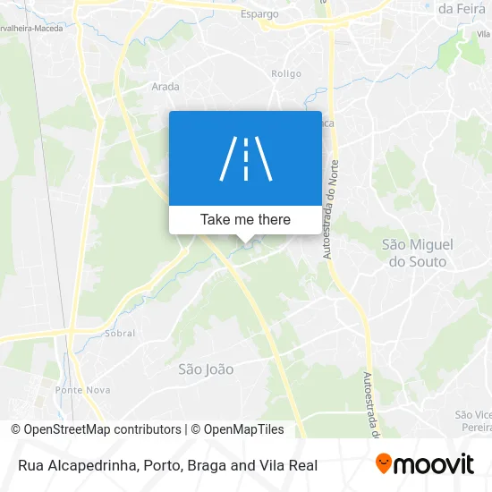 Rua Alcapedrinha map