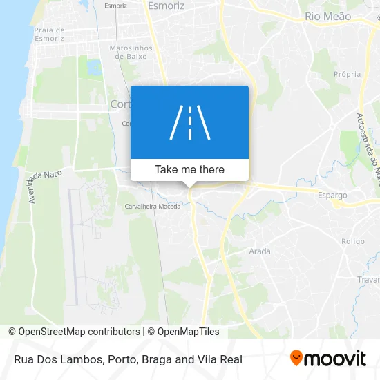Rua Dos Lambos map
