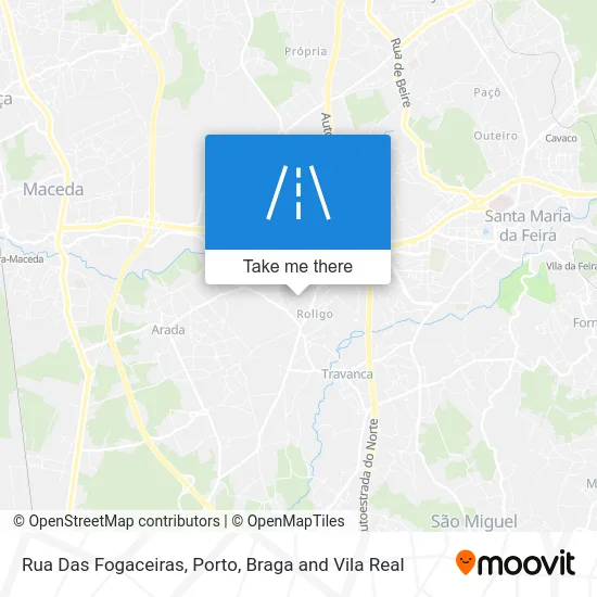 Rua Das Fogaceiras map