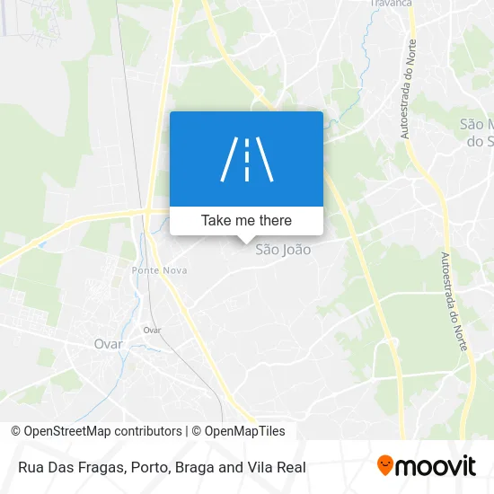Rua Das Fragas map