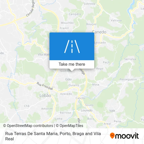 Rua Terras De Santa Maria map