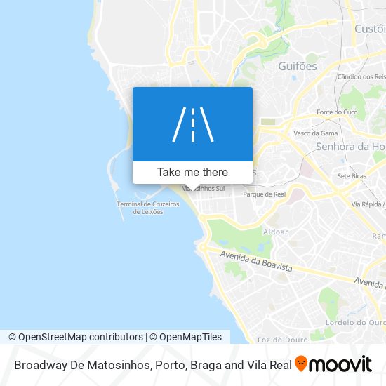 Broadway De Matosinhos mapa