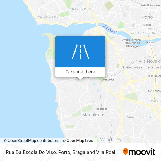 Rua Da Escola Do Viso map