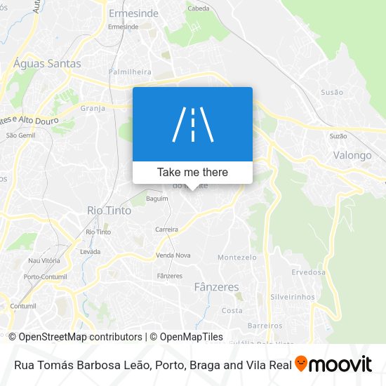 Rua Tomás Barbosa Leão mapa