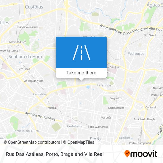 Rua Das Azáleas mapa