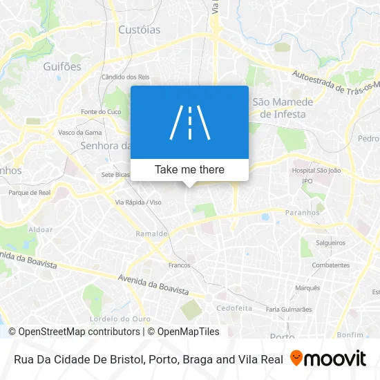 Rua Da Cidade De Bristol map