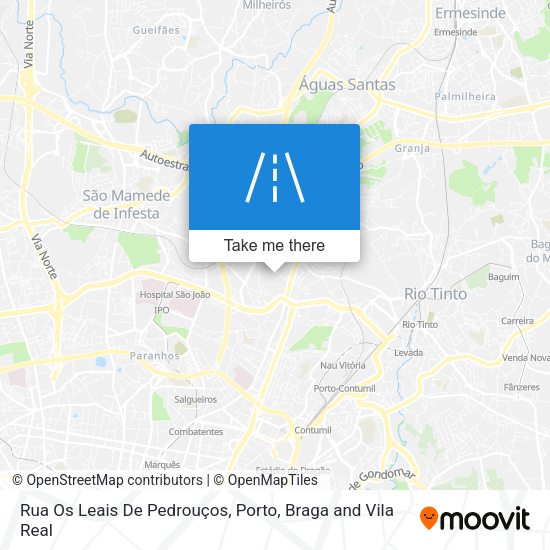 Rua Os Leais De Pedrouços mapa